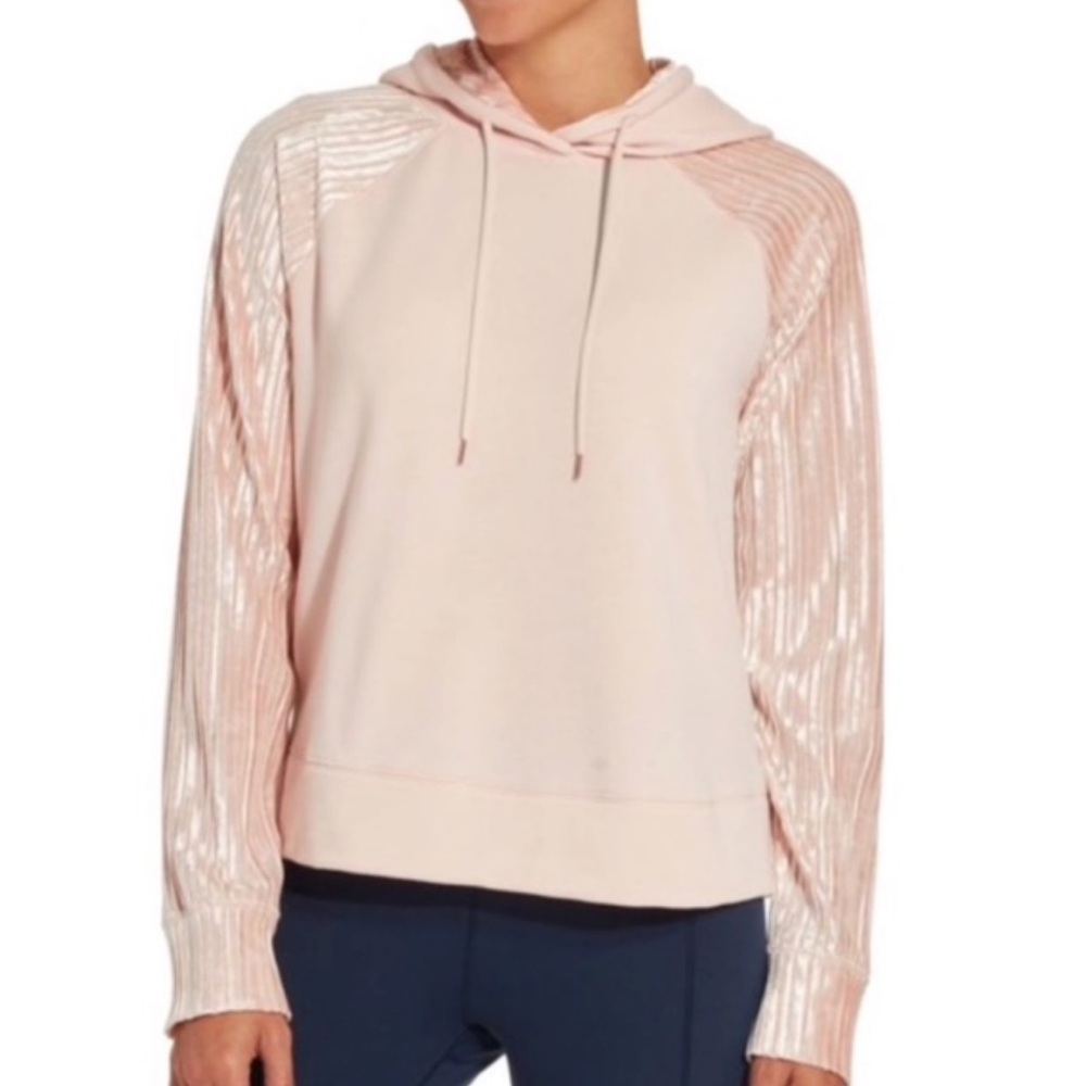 Calia effortless velvet blush hoodie